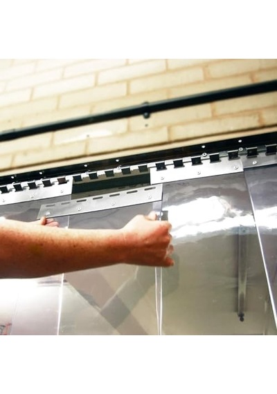 Pvc Şerit Perde, Depo Ve Soğuk Oda İçin Şeffaf Pvc Şerit Perde - Su Geçirmez Vinil Kapı Değiştirme Örtüsü, T Genel