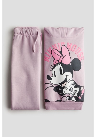 Minnie Kız Çocuk Eşofman Takımı Lila