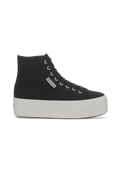 Superga 2708 Hi Top Kadın Siyah Bilekli Sneaker Siyah-282