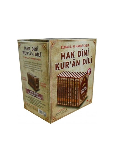 Hak Dini Kuran Dili Tefsir Elmalı Hamdi Yazır Şamua 10 Ciltli Set