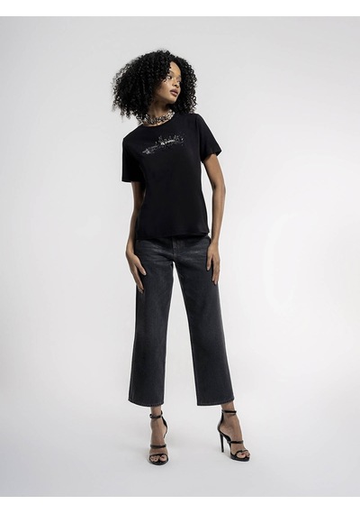 Loft Kadın T-shirt Siyah Lf2035221 24yp69000200 P6934