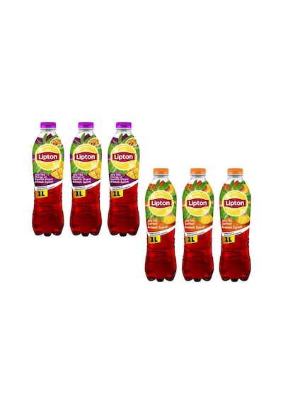 Lipton Ice Tea Şeftali Ve Mango 1 Lt X 6 Lı Karma Paket