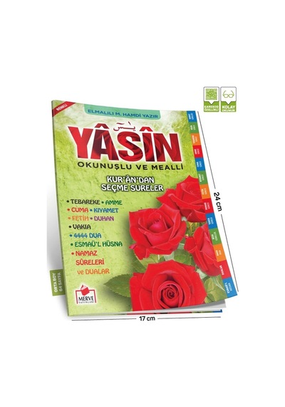 Yasini Şerif Açıklamali Ve Mealli Orta Boy  Yeşil