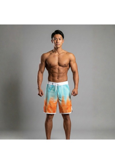 Pose I Down Sun Tie Dye Boardshort Açık Turkuaz