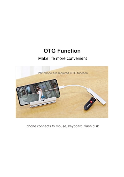 Batcell 4 Port Type-C USB Çoğaltıcı USB Hub OTG USB Çoklayıcı Type c 3.0