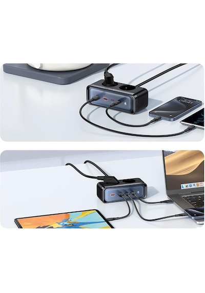 Mcdodo CH-4610 70WGan 6 in 1 Güç Ünitesi Siyah