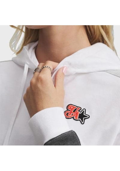 Under Armour Sport Terry Trend Kadın Beyaz Polo Yaka Tişört