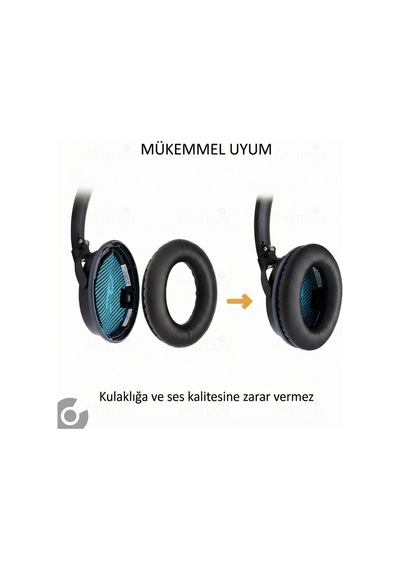 Bose Qc2 Pedi Qc25 Ae2 Ae2i Ae2w Qc2 Qc15 Qc35 Qc35ii Uyumlu Yumuşak Kulaklık Sünger Yastığı Pedi Mavi Siyah