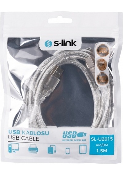 S-lınk Sl-u2015 Usb Yazıcı Kablosu 1,5 Metre