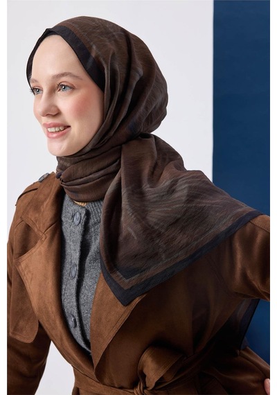 Silk Home Urban Hours Pera Kahverengi Mayda Şal 190 70 Çok Renkli