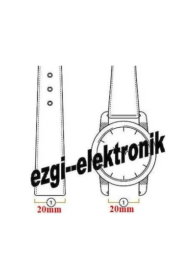 Kumaş Perlon Turuncu 20Mm Spor Saat Kordonu Kayışı Nato Askeri Ör