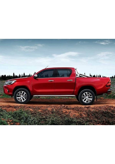 Toyota Uyumlu Hilux Krom Cam Çıtası 4 Parça 2015 ve Sonrası