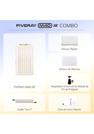 Fıveray M40 Se Combo 40w Taşınabilir Dış Mekan Kamera Video Işığı
