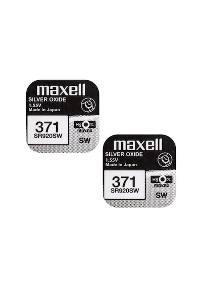 X 371 Sr920sw Gümüş Oksit 0 Mercury Saat Pilleri, 2 Adet