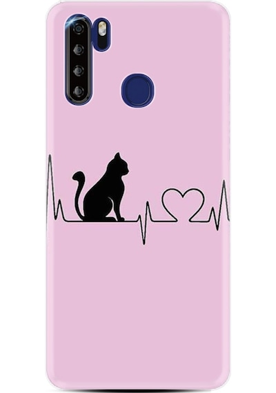 Reeder P13 Blue Max Kılıf Boyun Askılı Pink Cat Heart 1303