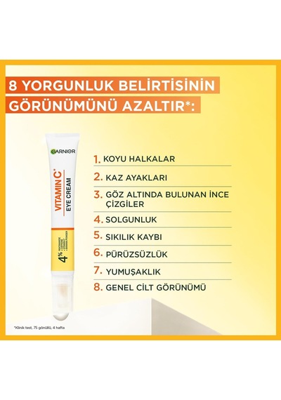 Garnier C Vitamini Parlak Aydınlatıcı Göz Kremi