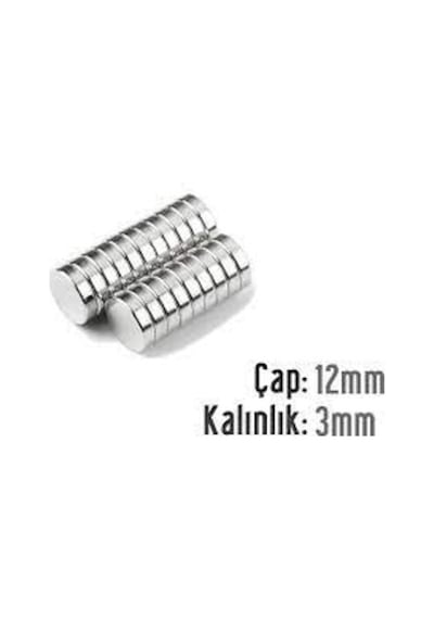 Neodyum Mıknatıs 12x3 Mm 10 Adet