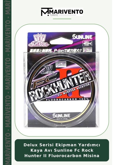 Delux Serisi Ekipman Yardımcı Kaya Avı Sunline Fc Rock Hunter Iı Fluorocarbon Misina 0.165mm - 100mt - 2kg