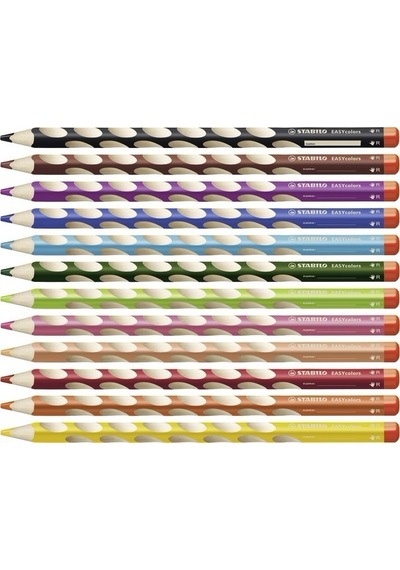 Stabilo Easy Colors Kuru Boya Kalemi 12 Renk Sağ El 332/12