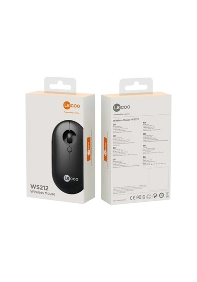 Lecoo, Ws212 1600 Dpı 4 Tuşlu Kablosuz Siyah Optik Mouse