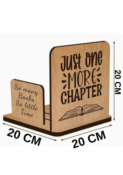 Ahşap Kitap Tutucu- Organizer