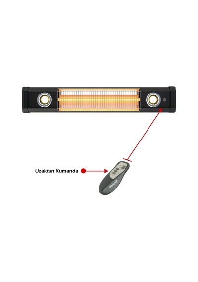 Vega 2500w Sarkıt Tipi Karbon Infrared Isıtıcı