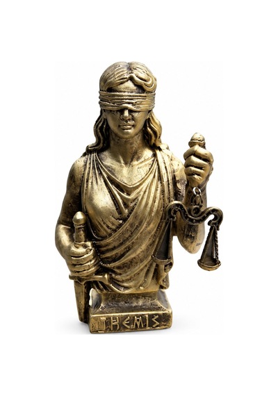 Themis Adalet Tanrıçası Büstü 15 Cm Dekoratif Mitolojik Heykel, Ofis Ve Kitaplık Dekoru