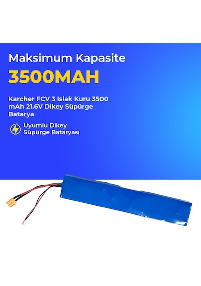 Karcher Fcv 3 Islak Kuru 3500 Mah 21.6v Dikey Süpürge Batarya