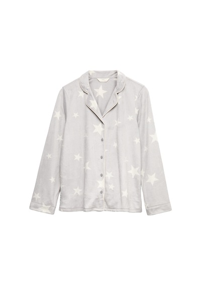 Marks & Spencer Desenli Pijama Takımı T37004622F Gri
