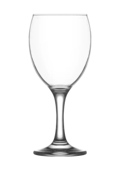 Lav Empire Cam Kırmızı Şarap Kadehi 6'lı 340 ml Ayaklı (Meşrubat Bardağı)