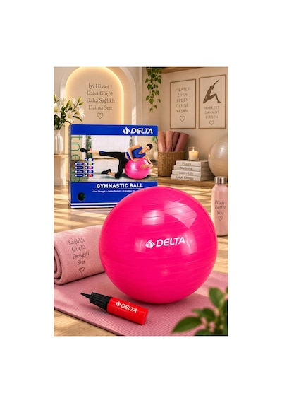 65 Cm Kutulu Deluxe 160 Cm - 169 Cm Boy Aralığında Olanlar Için Uygun Pilates Topu Ve Pompa Seti