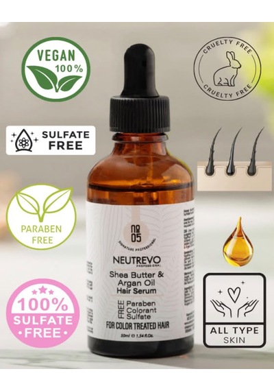 Neutrevo Professional No:5 Argan Serisi İpeksi Parlaklık Saç Bakım Serumu 50 Ml