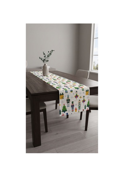 Duck Kumaş Runner 40x150 Cm Yılbaşı Kurşun Asker, Çam Ağacı Ve Hediye Desenli, Su İtici Leke Tutmaz Dekoratif Masa Şeridi Beyaz - 935297500 Beyaz Duck Kumaş Runner 40x150 Cm Yılbaşı Kurşun Asker, Çam Ağacı Ve Hediye Desenli, Su İtici Leke Tutmaz Dekoratif Masa Şeridi Beyaz - 935297500 Beyaz
