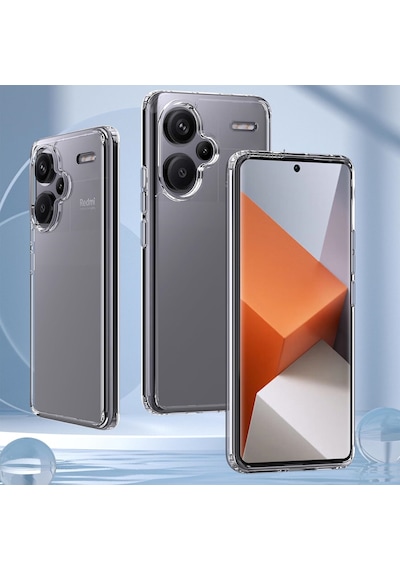 Xiaomi Uyumlu Redmi Note 13 Pro+ Plus Kılıf Yumuşak Şeffaf Silikon Kapak