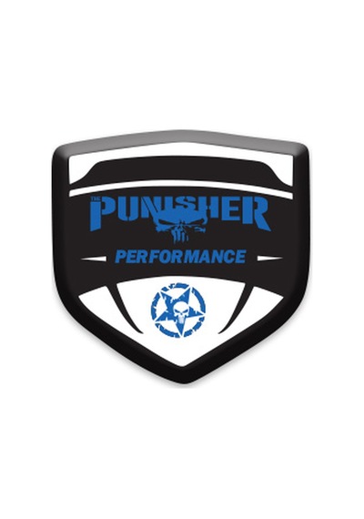 Stıcker Seti Punısher 3d Damla 2 Li Oto Sticker Logo 06 Nötr