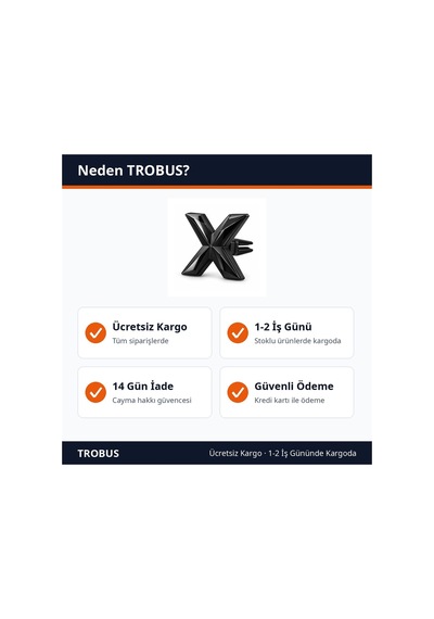 Trobus Asma Oto Kokusu X Version Black Esans Kokulu Siyah