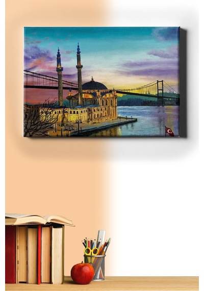 Webstyle Sayılarla Boyama Seti Kasnaklı Ortaköy'de Nostalji 50 X 65 Cm