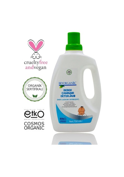 Bey Organik Vegan Bebek Çamaşır Deterjanı 750 Ml
