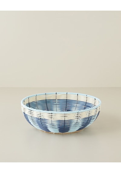 Coastlinear Plastik Sunumluk 30 Cm Mavi - Krem