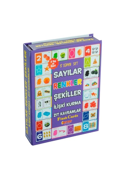 Bebek Zeka Gelişimi Için 5 Flash Kart Seti