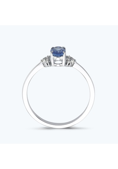 Altınbaş Pırlanta Safir Oval Yüzük Mkm131s-14k