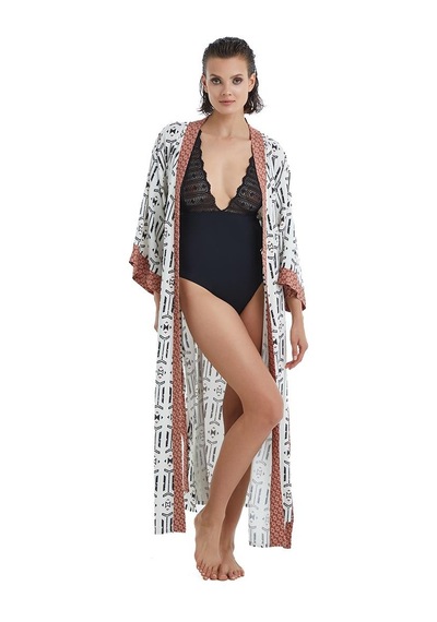 Blackspade Kadın Etnik Baskılı Viskoz Sabahlık C2t8n3o15 001