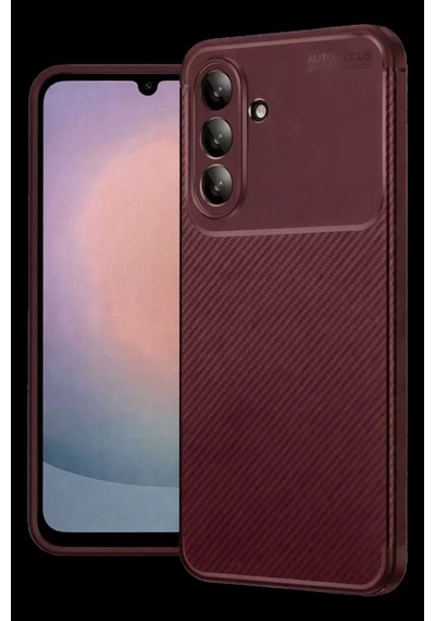 Galaxy A37 5g Auto Focus Karbon Kapak - Bordo