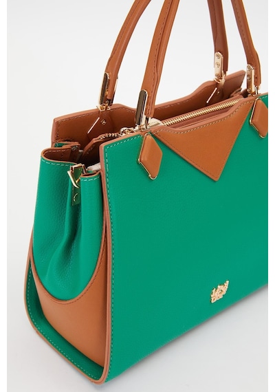 Yeşil Camel Kadın Omuz Çantası 930204 Yeşil-camel