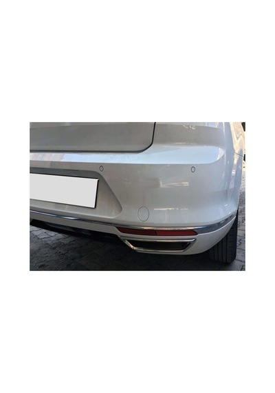 Volkswagen İle Uyumlu Passat İle Uyumlu B8 Krom Egzoz Ucu 2 Parça 2014 Üzeri Çelik