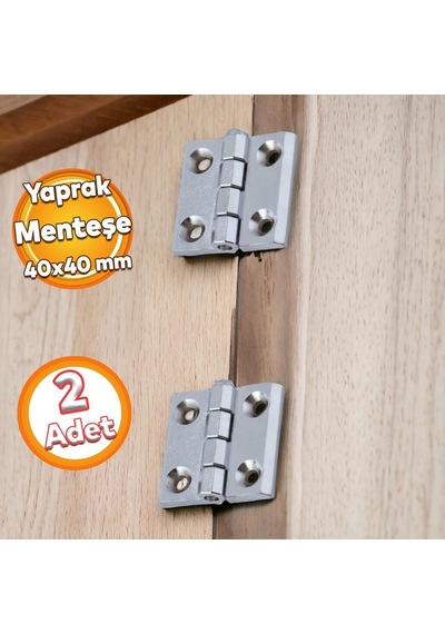 Dekoratif Mobilya Pencere Kapı Duşakabin Mini Dolap Menteşesi Yaprak Menteşe Krom 40 X 40 Mm 2 Adet Diğer