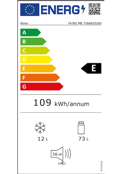 Beko 74785 MB 85 LT Statik Mini Buzdolabı