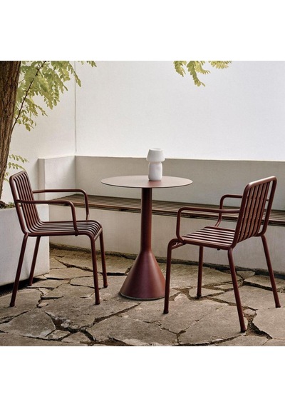 Hay Palissade Dış Mekan Sandalyesi Şık Bahçe Ve Teras Sandalyesi, Ronan & Erwan Bouroullec Bordo