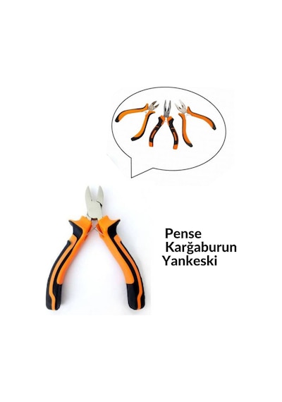 Yayke Mini Hobi Pense - Yan Keski - Kargaburun 3 Lü Set