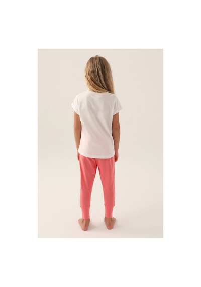 U.s. Polo Assn. Lisanslı Starry Krem Kız Çocuk Pijama Takımı Krem, Kar Melanj
